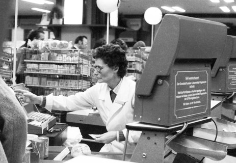 The food department of the department stores' Karstadt 1982, Germany, Europe
