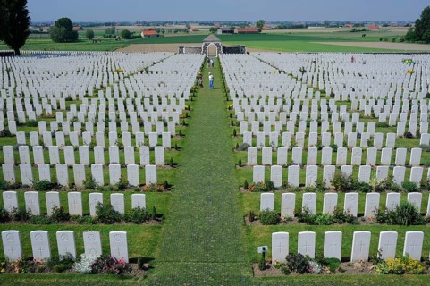 Military Cemetery, Zonnebeke, West Flanders, Belgium, Flanders, Tyne Cot Cemetery, War Graves,