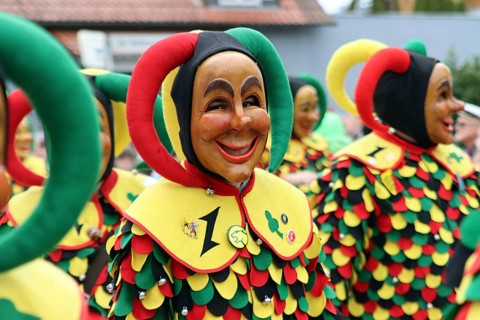 Large Swabian-Alemannic carnival parade