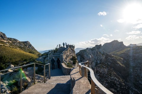 Viewpoint Mirador Es Colomer, Cap Formentor peninsula, Serra de Tramuntana, Majorca, Balearic