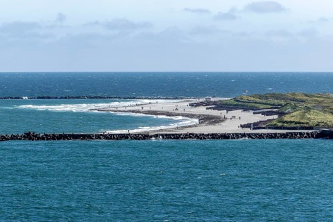 North beach Helgoland dune photographed from Oberland, Helgoland, North Sea, Pinneberg district,