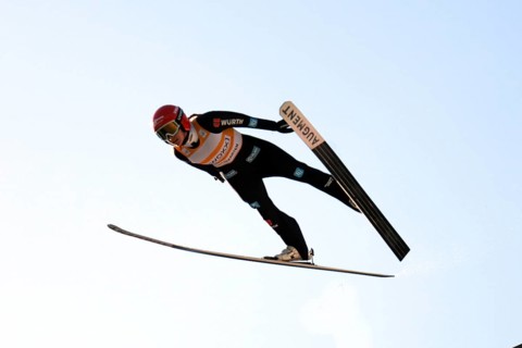 Selina Freitag (SG Nickelhütte Aue) at the COC Cup summer ski jumping Hinterzarten 2024