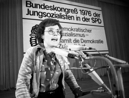 The Federal Congress of the Young Socialists in the SPD (Jusos) on 26 March 1976 in Dortmund