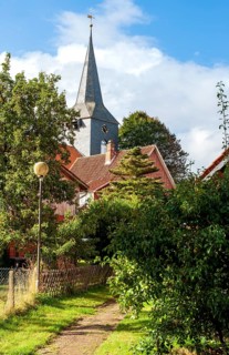 St. Andrew's Church in Geversdorf (district of Cadenberge) on the Oste, Deutsche Fährstraße,