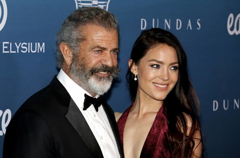 Mel Gibson and Rosalind Ross at the Art Of Elysium's 12th Annual Heaven Celebration held at the