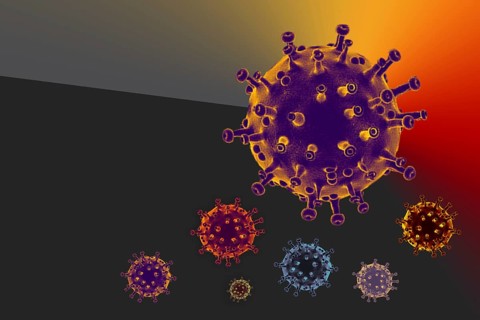 Coronavirus disease COVID-19 outbreak background. Stop spreading Corona virus global