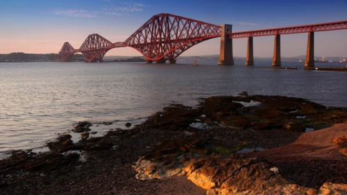 Europe, Scotland, railway bridge, Firth of Forth, railway bridge, fjord, fjord, Forth Bridge,