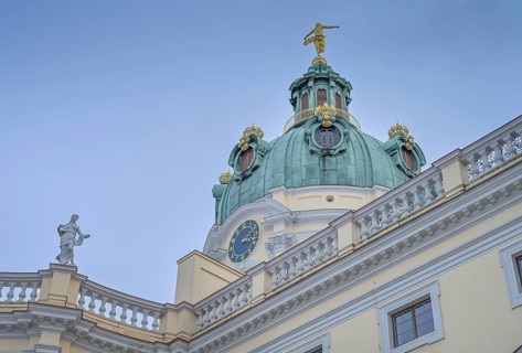 Dome, Charlottenburg Palace, park side, Charlottenburg, Berlin, Germany, Europe