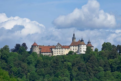 Langenburg Castle, Langenburg an der Jagst, Jagsttal, Schwäbisch Hall, Hohenlohe,