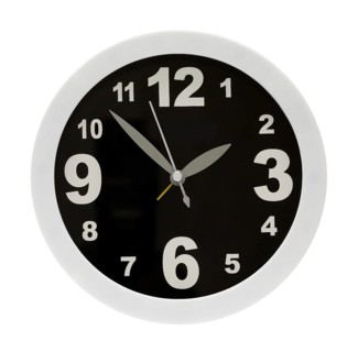 Modern alarm clock isolated on white