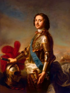 Portrait of Peter the Great, Peter I or Pyotr Alexeyevich Romanov, 1672-1725, Emperor of the
