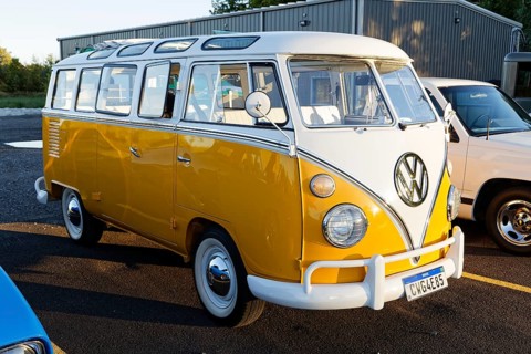 Automobile, car show, vintage car, Volkswagen Bus, Province of Quebec, Canada, North America