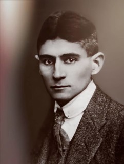 Portrait of Franz Kafka, 1883 – 1924, German-speaking Bohemian novelist, digitally edited according