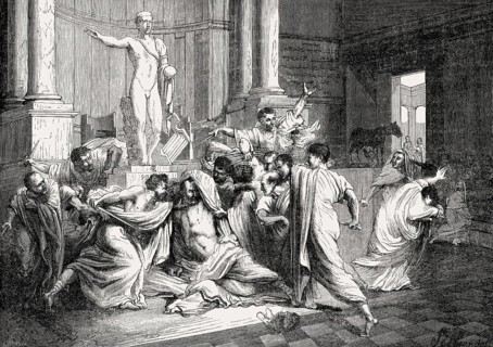 Death of Gaius Julius Caesar, 100, 44 BC, Roman statesman