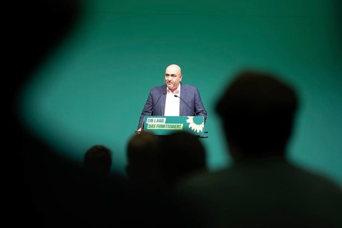 Omid Nouripour (Federal Chairman of Bündnis 90/Die Grünen) at the 2024 State Delegates' Conference