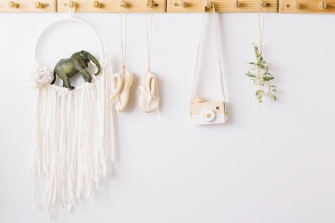 Baby shoes toy camera nursery decorations