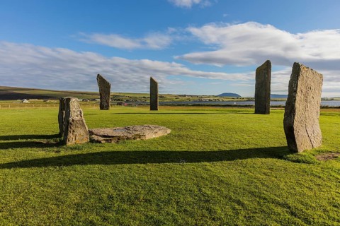 Standing stones of Stennes, Orkneys, Scotland, United Kingdom, Europe