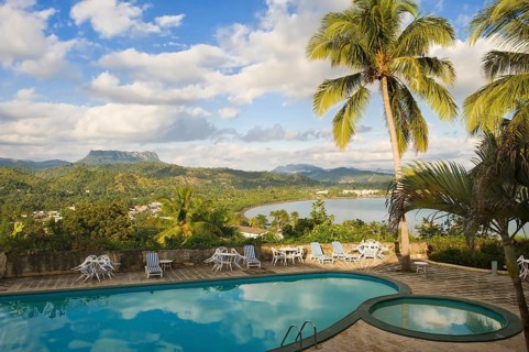 El Castillo Hotel, El-Yunque-Gebirque, Baracoa, Guantanamo Province, Cuba, Swimming Pool, Central
