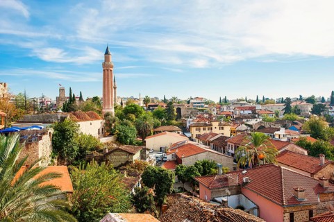 Yivli Minare Mosque, Ulu Camii, Camii, Old Town, Antalya, Turkey, Asia