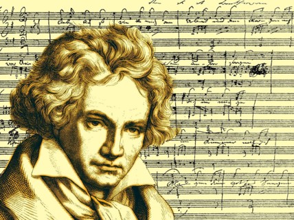 Hand-written musical notation, love song, Zärtliche Liebe, 1795, Ludwig van Beethoven, 1770 -1827,