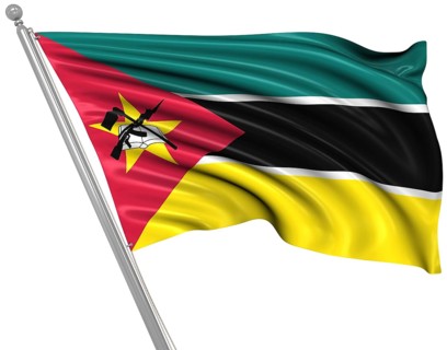 Flag of Mozambique, This is a computer generated and 3d rendered image