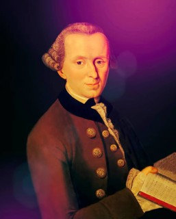 Immanuel Kant, 1724, 1804, German philosopher of the Enlightenment, digital edited according to