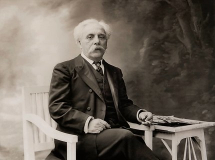 Portrait of Gabriel Urbain Fauré, 1845 – 1924, French composer, digitally edited according to a