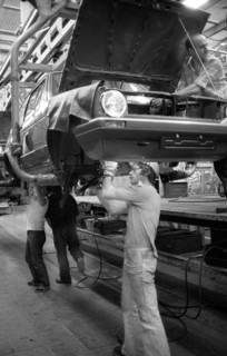 Production of the Golf at the VW plant on 10. 05. 1979 in Wolfsburg, Germany, Europe