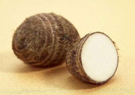 Taro (colocasia esculenta), Arum family, Eddo, Tuber of Dasheen Plant