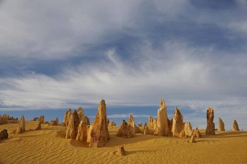 Rock Needles, Pinnacles Desert, Nambung National Park, Cervantes, Western Australia, Australia,