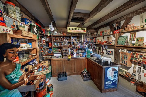 Corner shop, Lake Constance Car and Tractor Museum, Gebhardsweiler, municipality of
