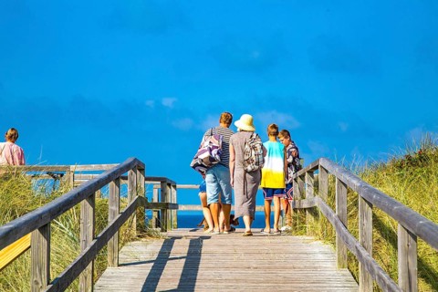 Dune crossing to the west beach, Hörnum, Sylt