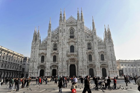 Milan Cathedral, Milan Duomo, construction started in 1386, completed in 1858, Milan, Milano,