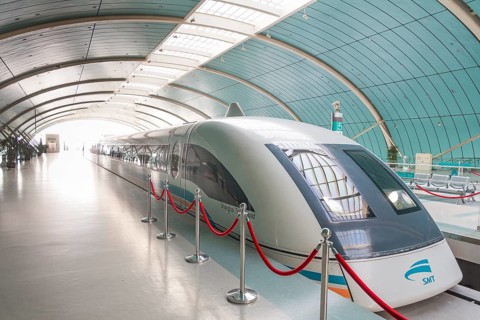 Maglev train in shanghai china