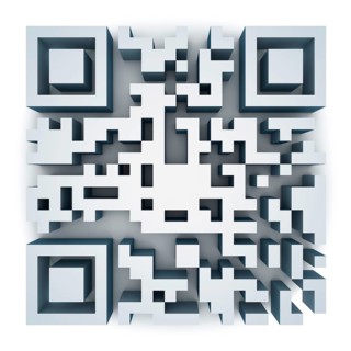 QR Code, 3d rendered image