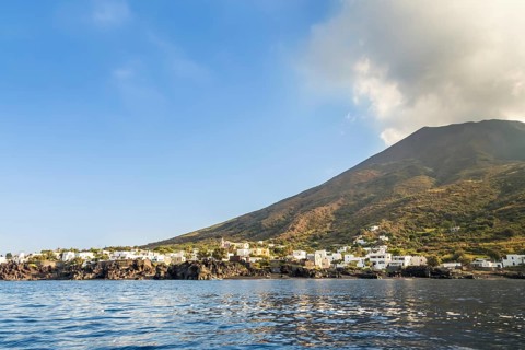 Volcano Stromboli Archipelago Eolie Sicily Italy
