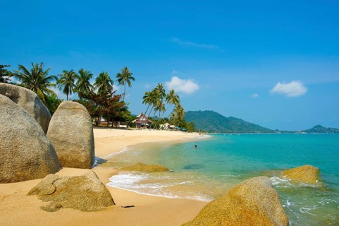 Lamai Beach, Ko Samui Island, Thailand, Southern Thailand, Palm Beach, Palm Trees, Asia