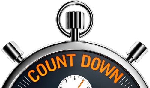 high resolution 3D rendering of a count down concept