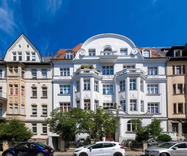 Art Nouveau house in the Kaßberg district of Chemnitz, which is one of the largest Wilhelminian and