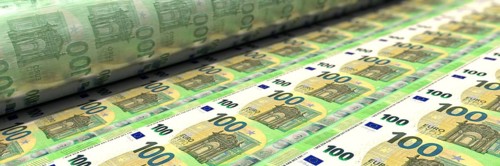 100 euro bills are printed