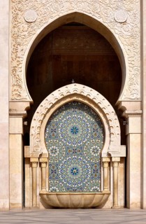 Casablanca city centre, mosque in the city centre, Hassan II Mosque