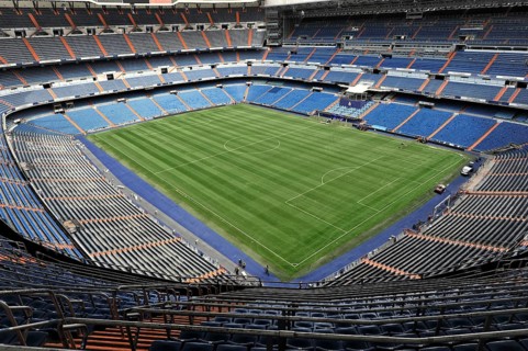 Estadio Santiago Bernabéu, football stadium of the Spanish club Real Madrid, 80354 seats, Madrid,