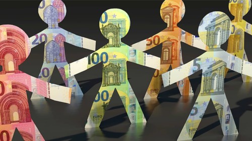 Symbolic image on the topic of income inequality
