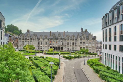 Liege, Belgium, June 2021: View on Palais Provincial in Liege, Belgium, Europe
