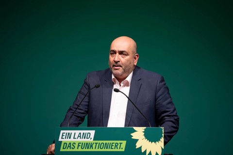 Omid Nouripour (Federal Chairman of Bündnis 90/Die Grünen) at the 2024 State Delegates' Conference