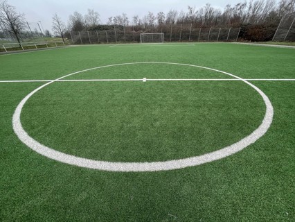 Kick-off circle on sports field