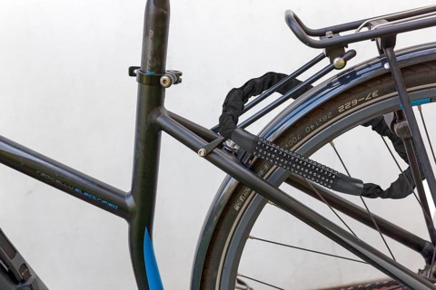 Bicycle with combination lock