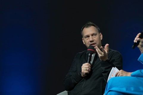 FRANKFURT AM MAIN, Germany, October 22 2023: Sebastian Fitzek (*1971, German writer) at the 75th