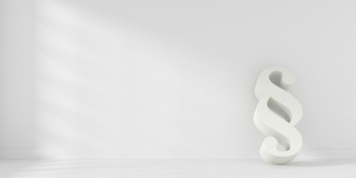 Paragraph icon in a bright room with space for text, 3d rendering