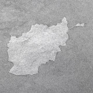 Map of Afghanistan, silver background, map background